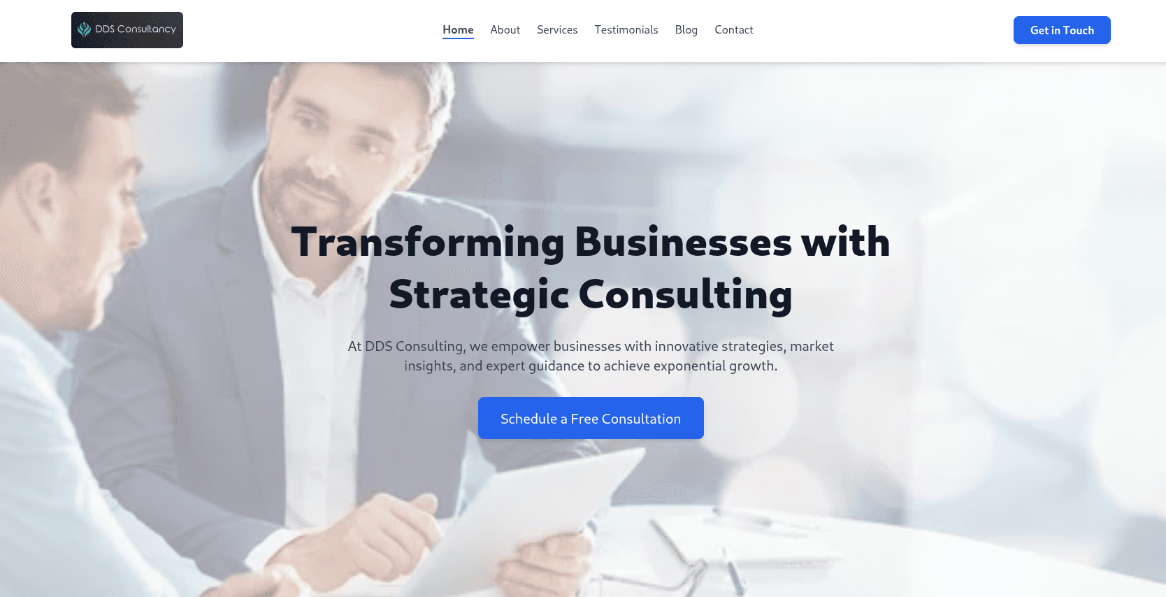 DDS Consulting Website