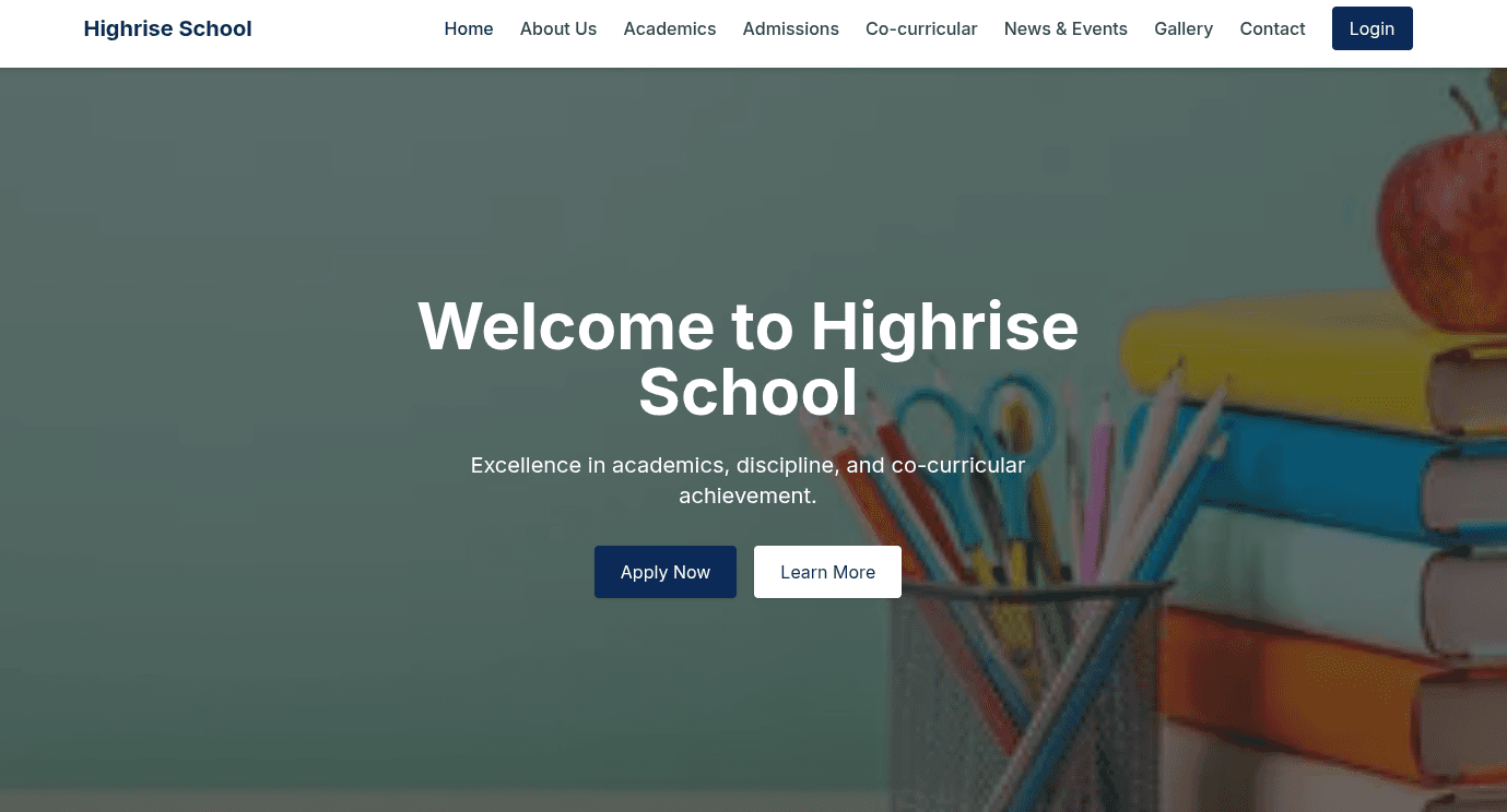 HighRise School Website